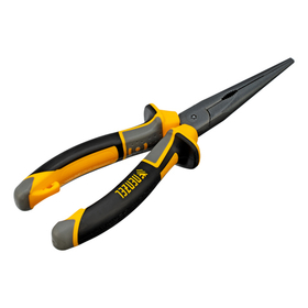 Длинногубцы прямые 205 мм, трехкомпонентные рукоятки Denzel