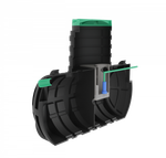 Септик переливной Мультпласт Термит Профи+ 2.0 PR 2000 л. горизонтальный / 800 л. в сутки / 3-4 чел. / принудительный сброс (2150x1100x1915см;99кг;черный) - арт.555454