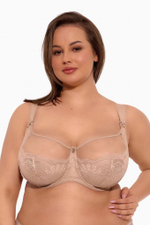 Бюстгальтер Camilla с мягкой +size чашкой (Размер: 80K) (Цвет: кофейный)