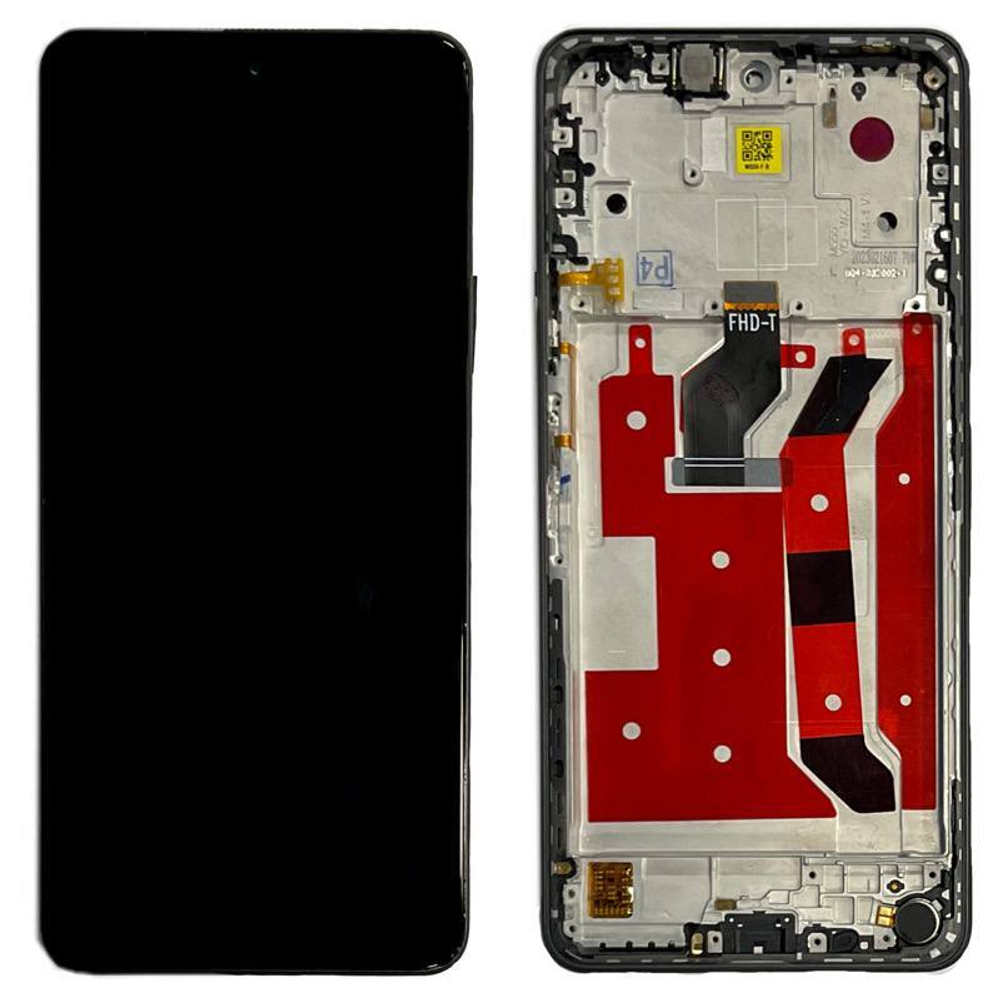 Дисплей для Huawei Nova 11i (MAO-LX9N) с тачскрином и рамкой Черный - OR Ref.