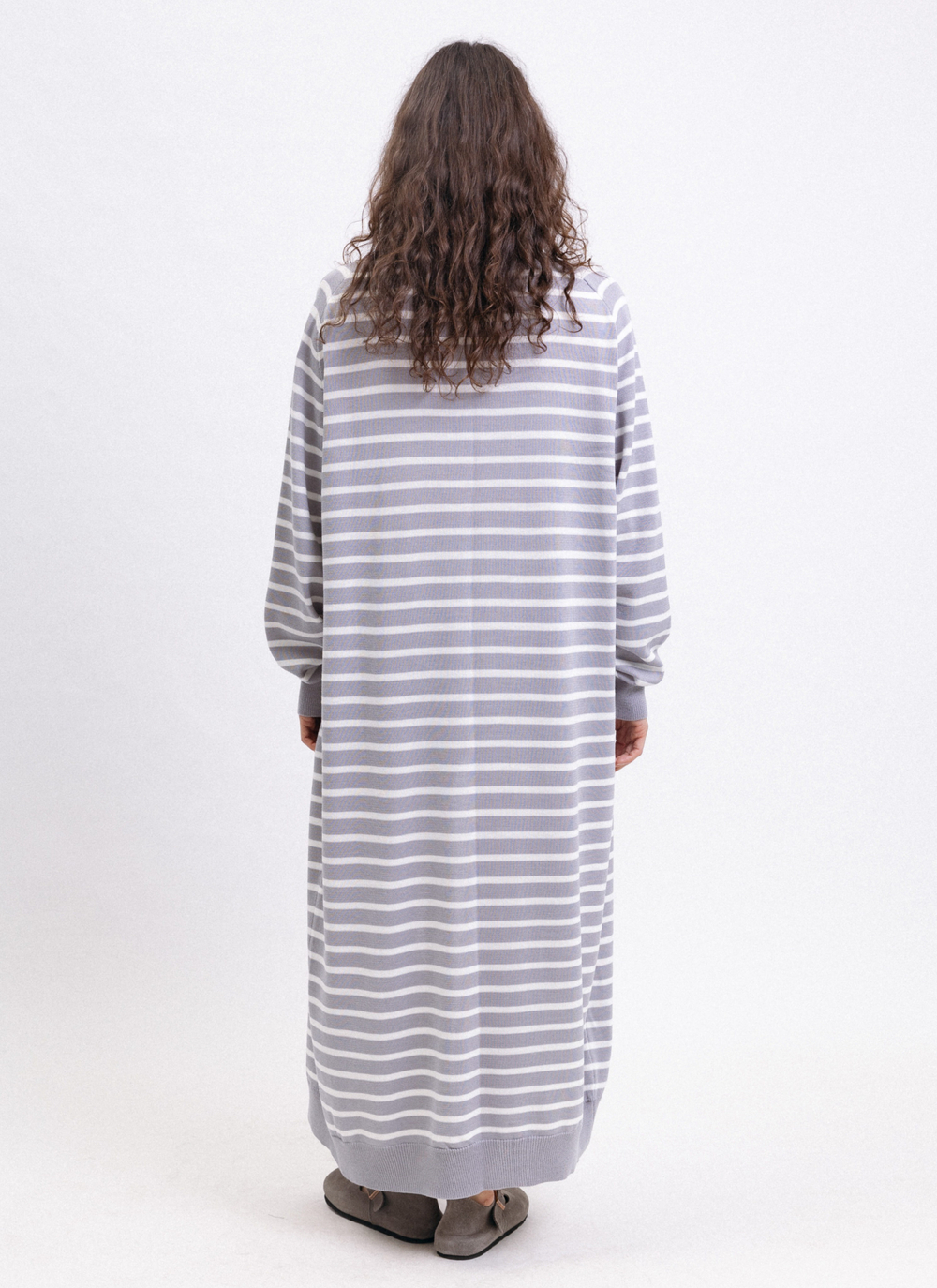 Кардиган удлиненный в полоску