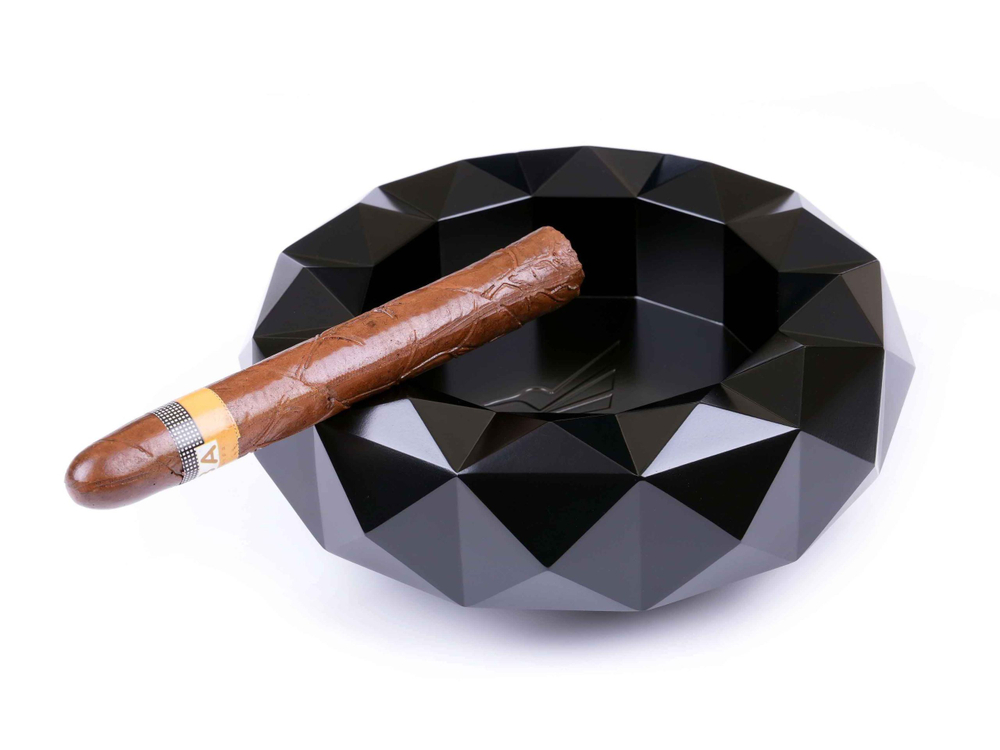 Пепельница Colibri Quasar на 6 сигар, Черный лак Royal