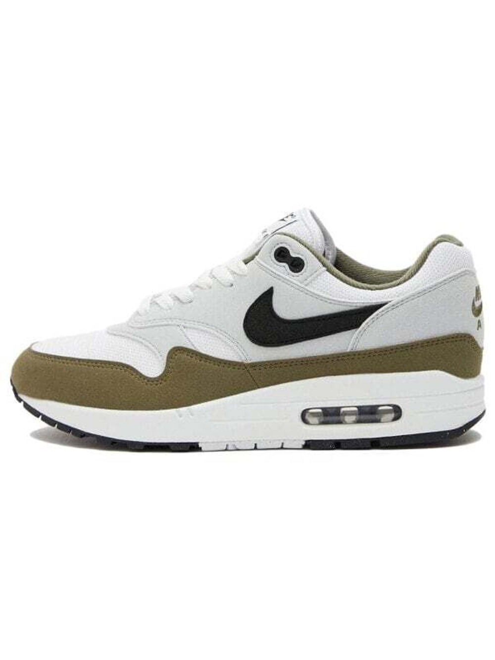 Nike Air Max 1 White Black Medium Olive