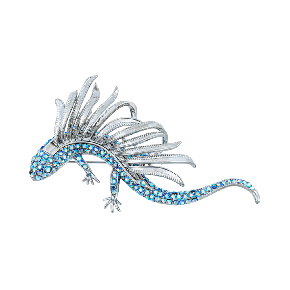 Брошь Fiore Luna Dragon чешский бриллиант BR15080 BL/S