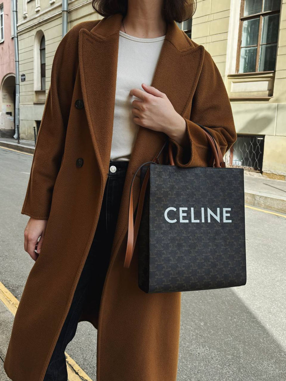 Celine Small Cabas Vertical in Triomphe