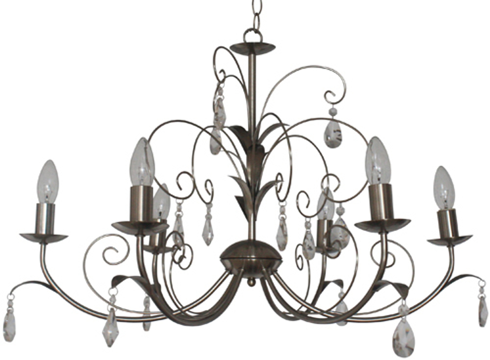 Люстра 835/6-Whitechrome