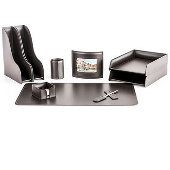 Настольный набор из кожи Cuoietto серии Business из 9 предметов (NBCCh9.4)