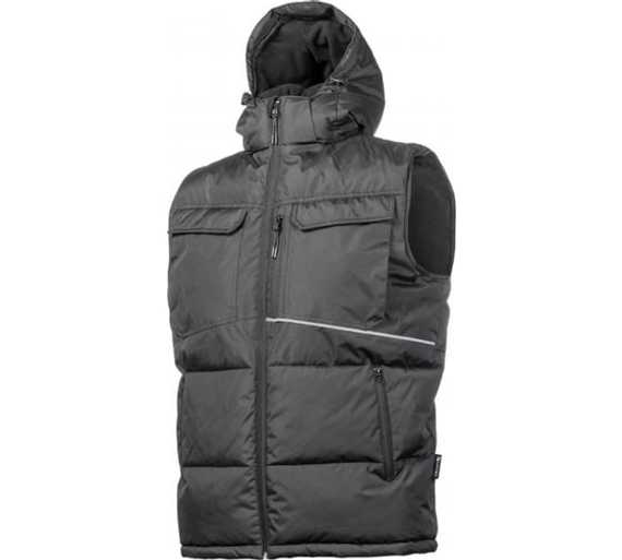 Жилет утепленный с капюшоном черный BORGER Högert, арт. HT5K920