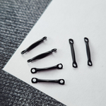 Коннектор, сталь, черного цвета фурнитура, красивая форма, р-р 13×2.5мм, штучно