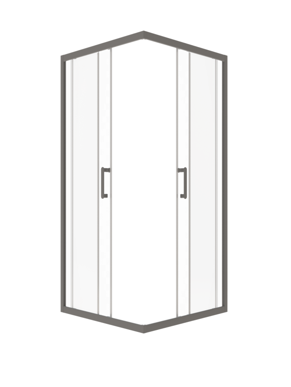 Душевая Ширма Triton Фикс-Графит 90х90