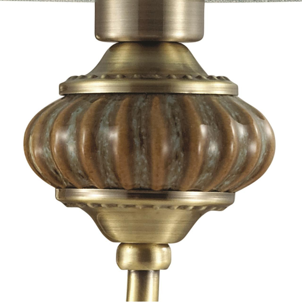 4430/1W УЦЕНКА CLASSI LN20 110 античная бронза, голубой, керамический декор Бра E14 1*40W 220V MATILDA