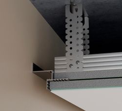 Парящий потолочный профиль Pro Design Gipps 602 черный, 2700x60x45 мм