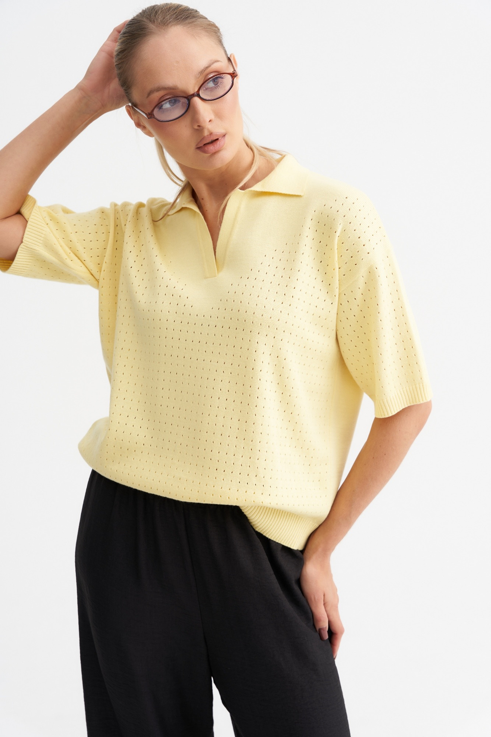 Желтый джемпер поло Тамбовчанка