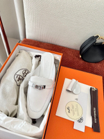 Сабо из натуральной кожи