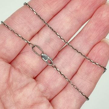 Цепочка Якорная. Черненная. 1,5 мм