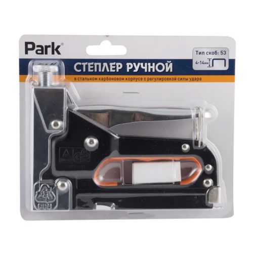Степлер ручной Park тип 53 4-14мм карбоновая сталь с регулировкой силы удара