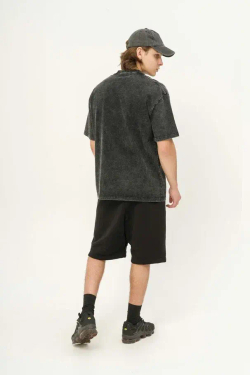 Футболка КУЛЬТУРА oversize "Premium", garment dyed черный