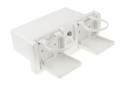 Ящик врезной с подстаканниками, черный