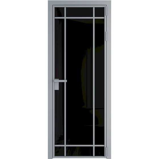 Алюминиевая дверь 5AG серебро остеклённая