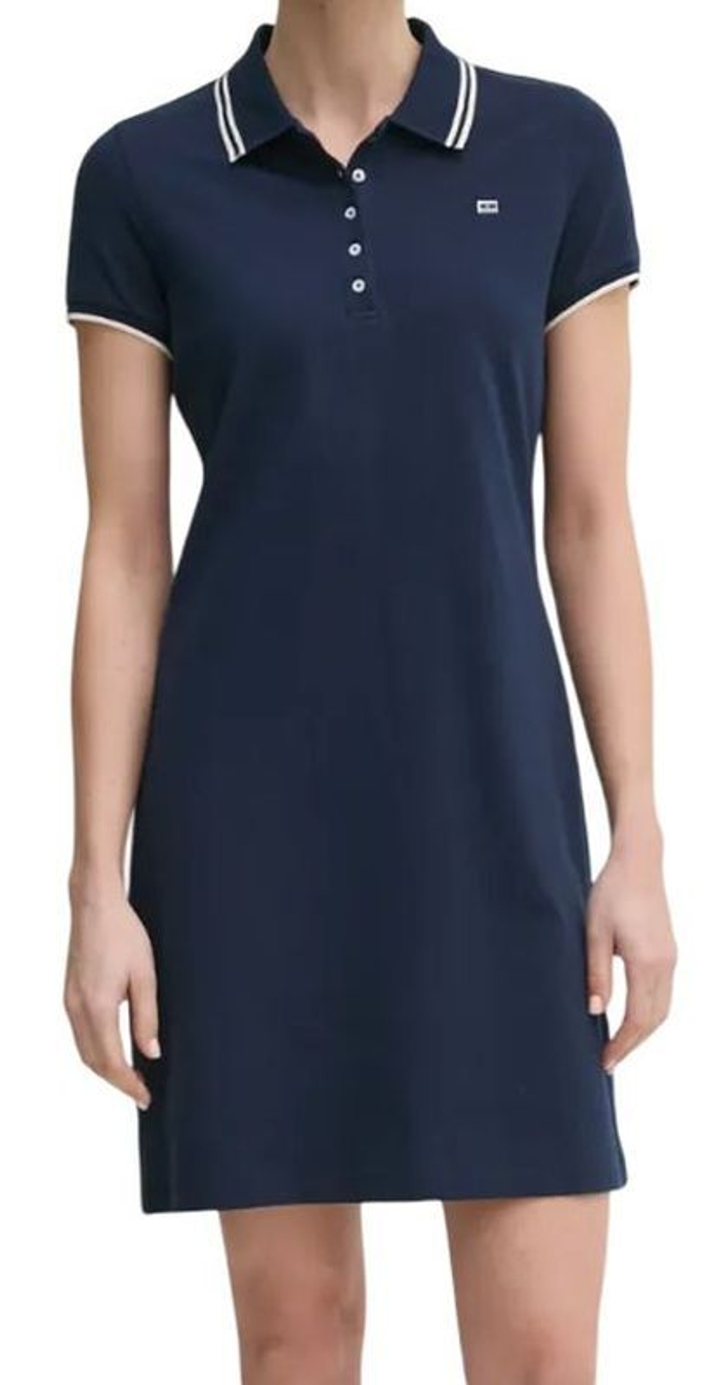 Теннисное платье Tommy Hilfiger Sportify Femmine Regular Polo - небесный