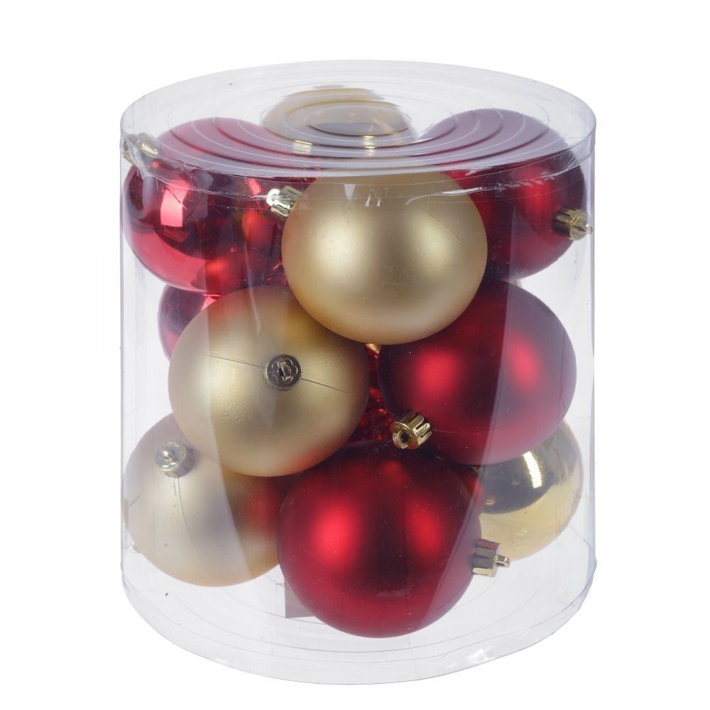 GAEM Набор из 12шт, Украшение новогоднее Шар "Менуэт", D 8 см, L19 W19 H21 см