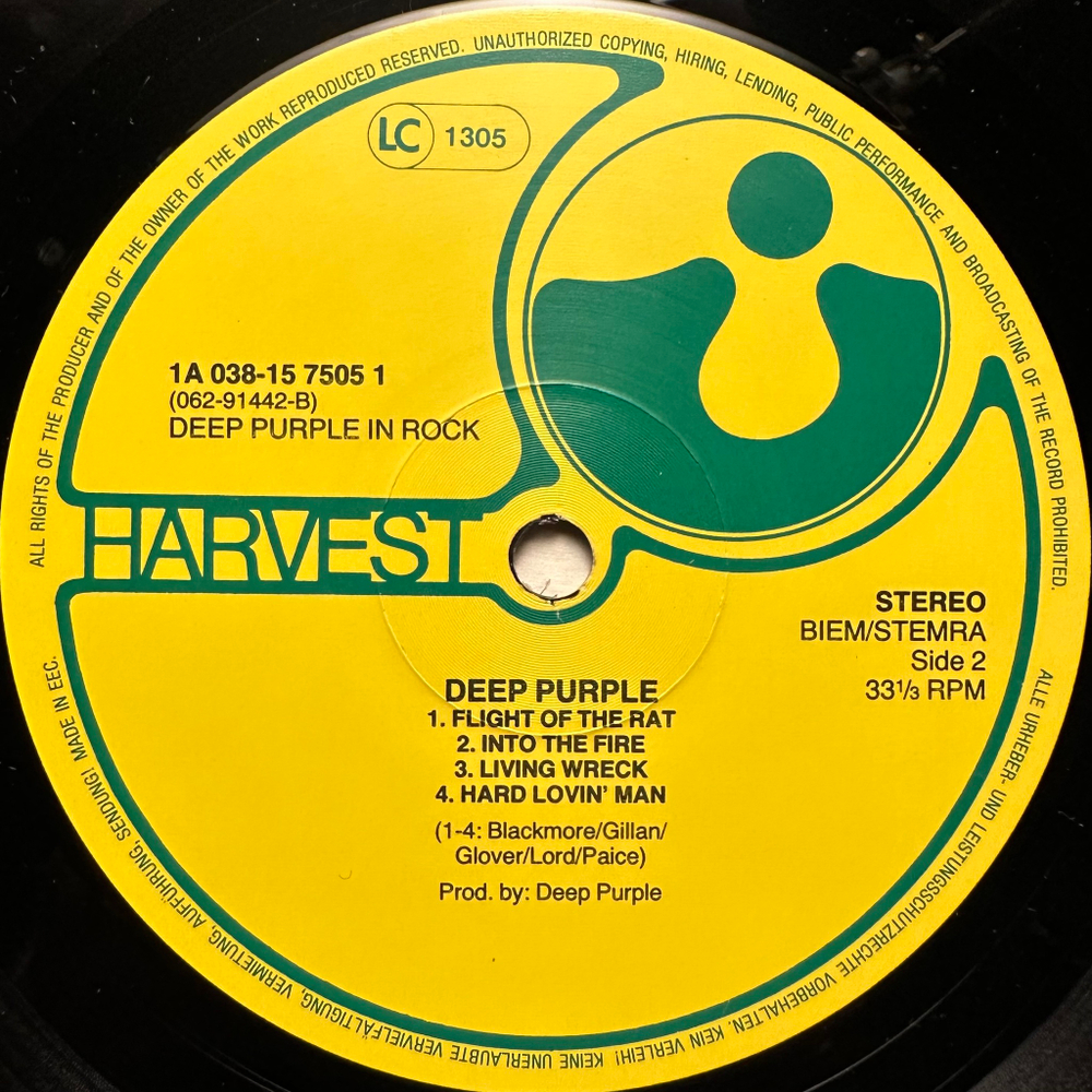 Deep Purple - Deep Purple In Rock (Европа)