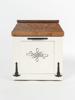 Ларец-сундук Светлогоры белый с вензелем