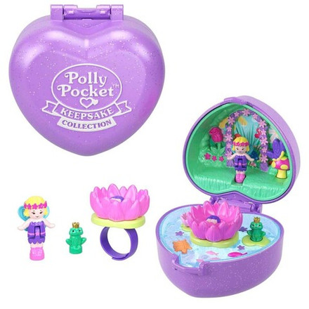 Polly Pocket - Компактный набор СЕРДЦЕ с кольцом JCB26