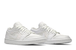 Кроссовки Jordan Air Jordan 1 Low All-White (Женская размерная сетка)