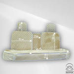 Универсальный чехол на весь салон из велюра в бежевом цвете