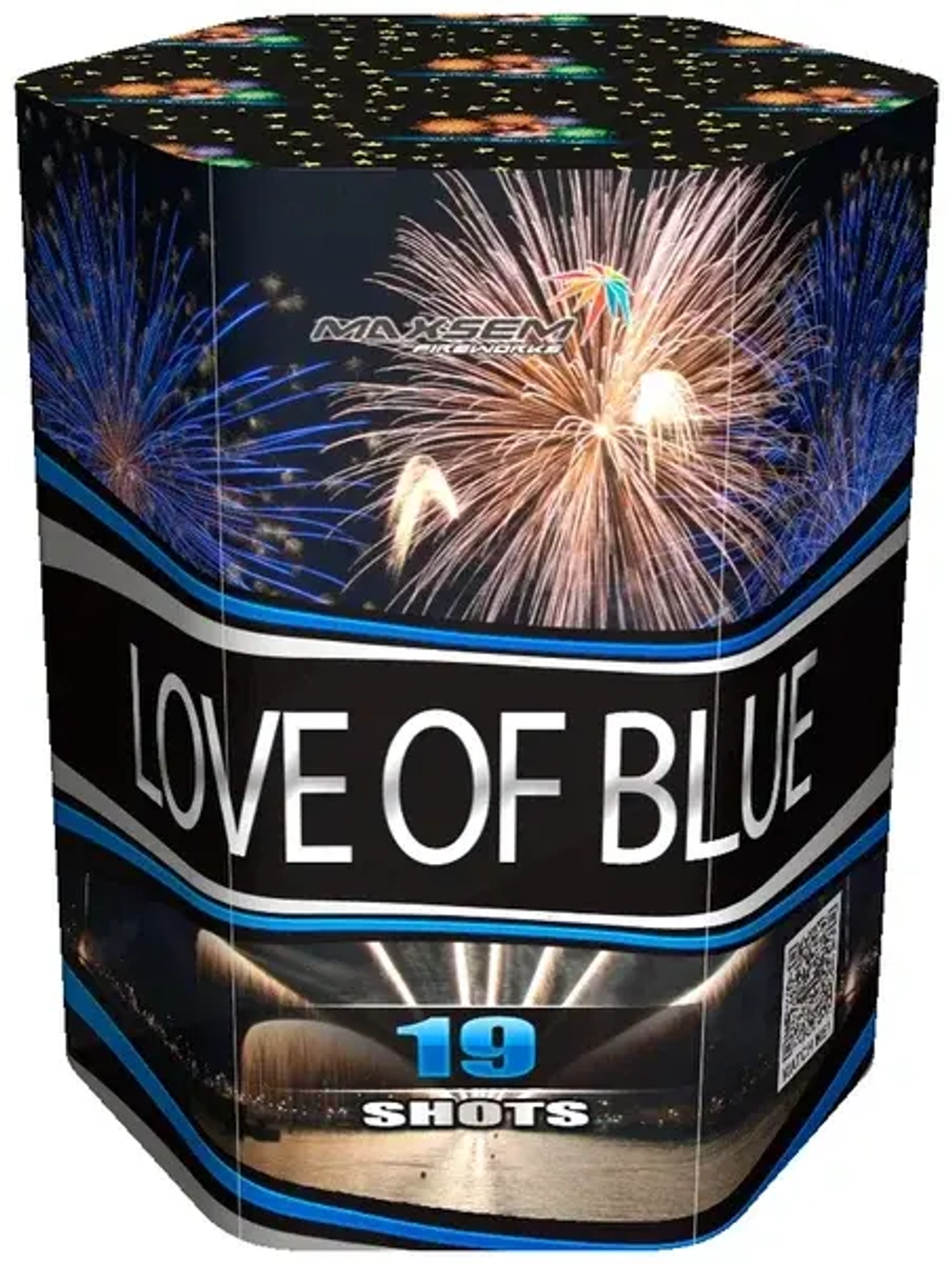 SB-19-02 Салют "LOVE OF BLUE" (1,2"х 19 залпов)