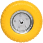 Колесо к тачке 13» 4,00-6 (ось 16мм) вспененный полиуретан