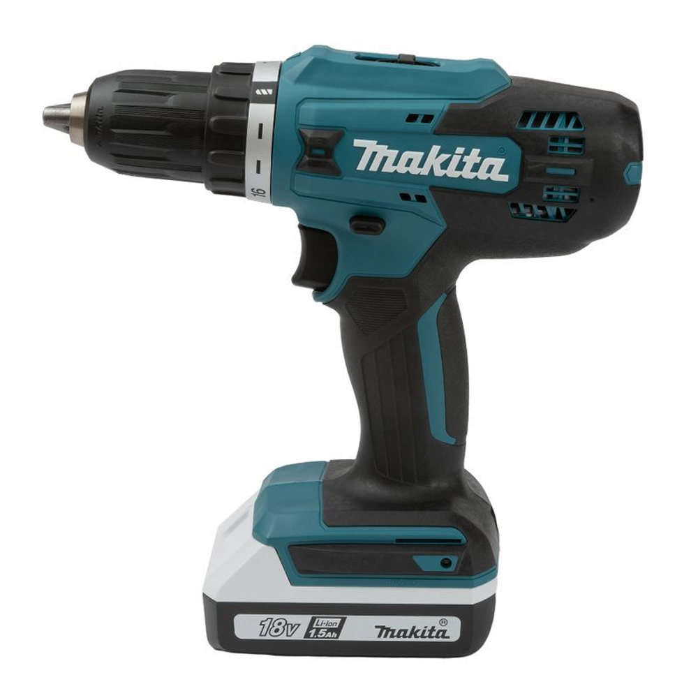 Дрель-шуруповерт Makita DF488DWE 18В 2х1,5 Ач