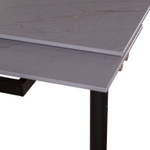 Стол обеденный Trump (160+40+40), керамика серая