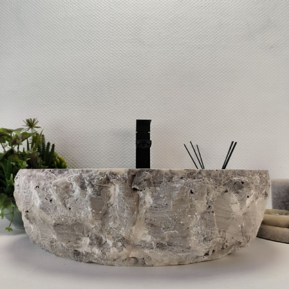 Раковина из оникса Erozy Grey EO-63184 51*40*15 0096