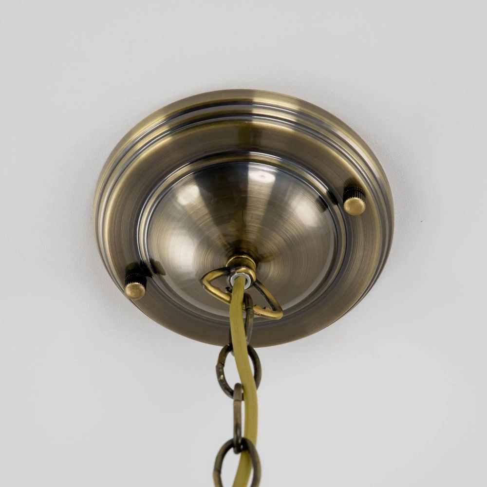 Citilux Шербург-2 CL440231 Люстра витражная подвесная Бронза