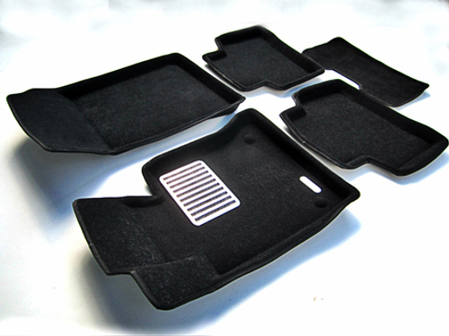 Коврики салона для MERCEDES X204 (GLK-Class) (2009-) Euromat 3D Lux черные. Арт. EM3D-003511