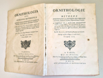 "Орнитология или метод, содержащий разделение птиц на отряды. (Ornithologie ou methode contenant la division des oiseaux en ordres)". Mathurin-Jacques Brisson (Матюрен-Жак Бриссон). 0г.