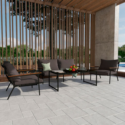 Лаунж зона Ideal Patio ФЕСТА антрацит с двухместным диваном