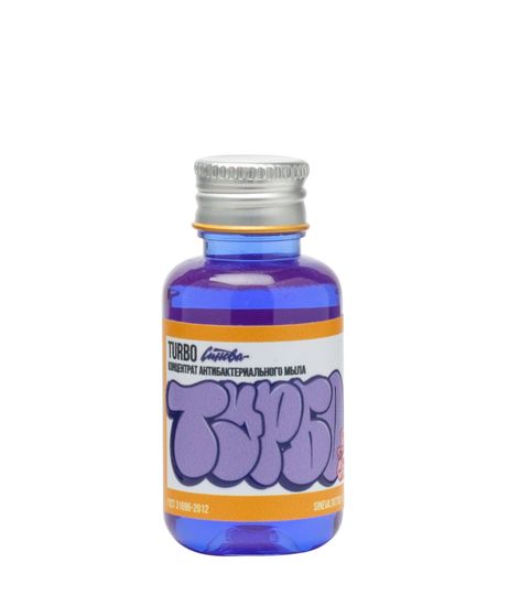 Антибактериальное мыло Синева "ТУРБО ЧЕРНАЯ СМОРОДИНА" (концентрат)