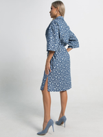 Платье хлопковое Стоун (сине-белое) П15449-4М LT Collection