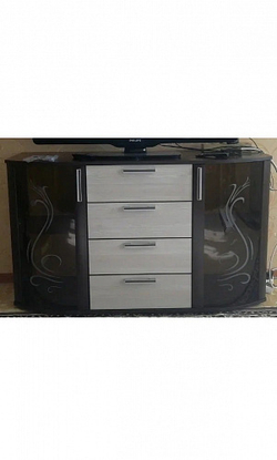 Комод со стразами Грация, венге/лоредо