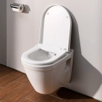 Унитаз подвеснойVitra S50 Rim-Ex безободковый, с инсталляцией, с крышкой микролифт, кнопка хром глянцевый