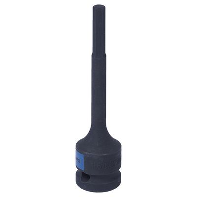 KING TONY (406506M) Насадка (бита) ударная торцевая 1/2", L = 100 мм, HEX, 6 мм