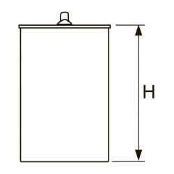 Стакан с мембраной для сифона «максимальный» и «вертикальный» 94мм TECEdrainline