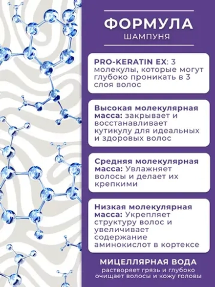 Шампунь для СОХРАНЕНИЯ ЦВЕТА волос с кератином 400 мл