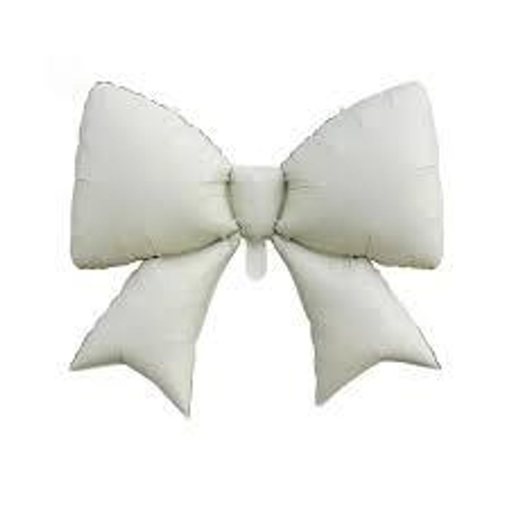 К Шар (30"74 см) Фигура Бант, Крем сатин