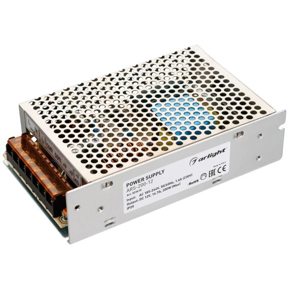 Блок питания Arlight ARS-200-12 12V 200W IP20 16.7A 023610