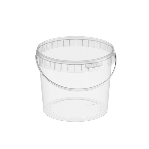 Ведро с ручкой 2,3л. d-170, КРУГЛОЕ с крышкой 126шт/упак. (Альянс упак)