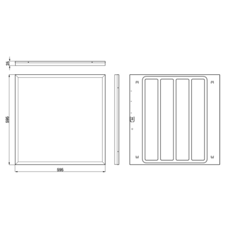 Светильник светодиодный ЭРА SPO-1-40-4K-M-90RA 40Вт 4000K 595х595 RA>90 с равномерной засветкой 5 лет гарантии | Светильники с внутренним драйвером